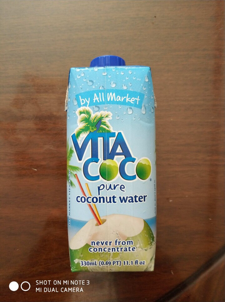 唯他可可（Vita Coco）天然椰子水进口NFC果汁饮料330ml*4瓶怎么样，好用吗，口碑，心得，评价，试用报告,第4张