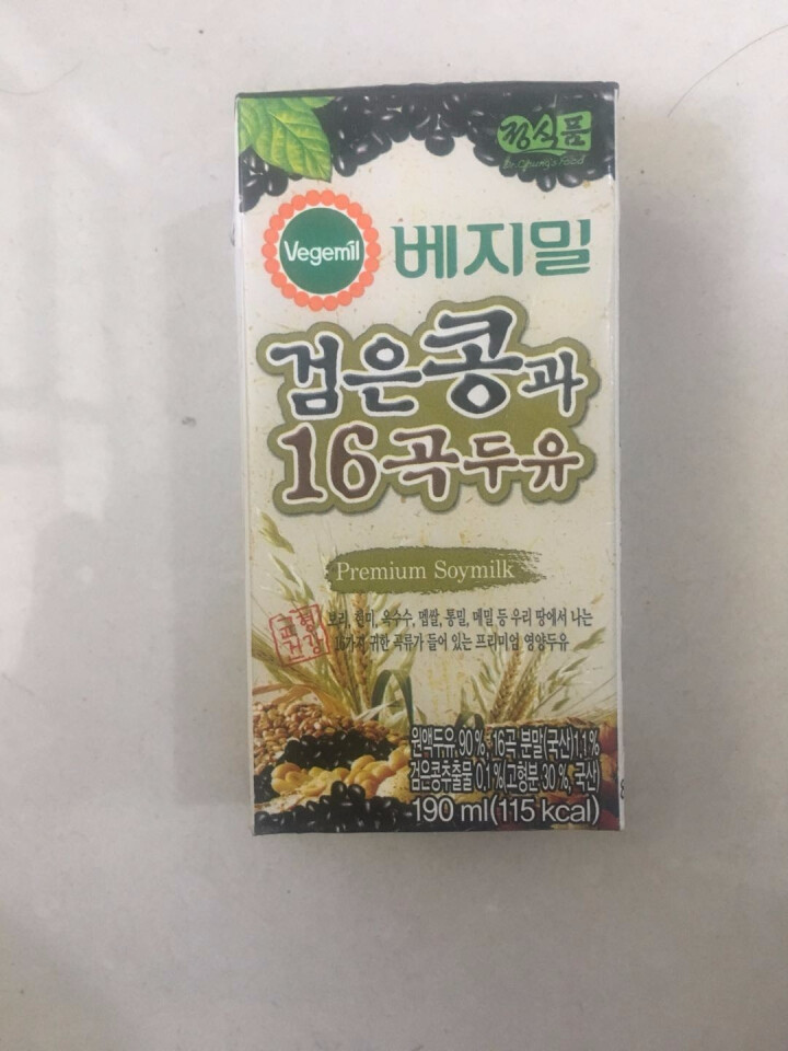 【韩国进口】倍吉美尔16谷物黑豆豆奶营养豆乳 190ml*2（体验装）怎么样，好用吗，口碑，心得，评价，试用报告,第2张