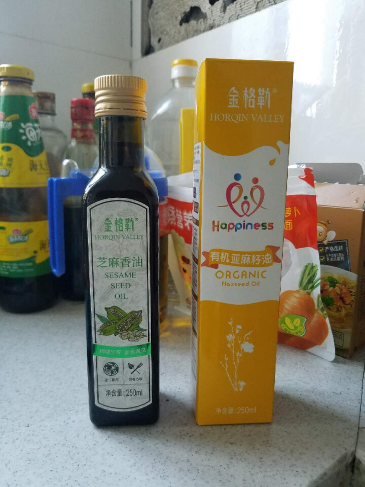 金格勒 有机亚麻籽油食用油 胡麻油月子油 内蒙亚麻酸冷榨 盒装250ml 包邮 单瓶怎么样，好用吗，口碑，心得，评价，试用报告,第2张