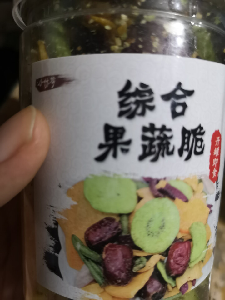 迪迪猪 综合蔬果脆干90净重 罐装什锦蔬菜脆干零食果蔬干脆片低热量小零怎么样，好用吗，口碑，心得，评价，试用报告,第2张