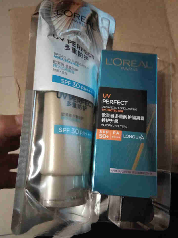 巴黎欧莱雅LOREAL防晒霜女多重防护隔离露spf50+PA++++套装男女全身脸部保湿防晒乳怎么样，好用吗，口碑，心得，评价，试用报告,第3张