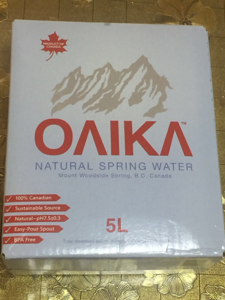 加拿大原装进口班芙OAIKA天然饮用水5L（家庭装饮用山泉水） 5L怎么样，好用吗，口碑，心得，评价，试用报告,第2张