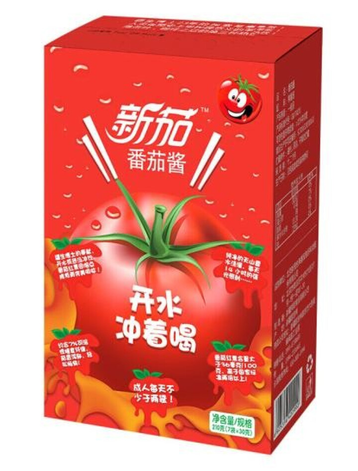 新茄番茄酱30g*7袋/盒 高番茄红素饮料冲调饮品无添加无防腐 210g*1盒怎么样，好用吗，口碑，心得，评价，试用报告,第2张