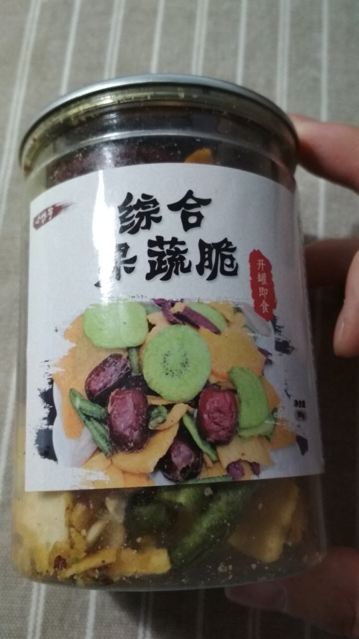 迪迪猪 综合蔬果脆干90净重 罐装什锦蔬菜脆干零食果蔬干脆片低热量小零怎么样，好用吗，口碑，心得，评价，试用报告,第2张