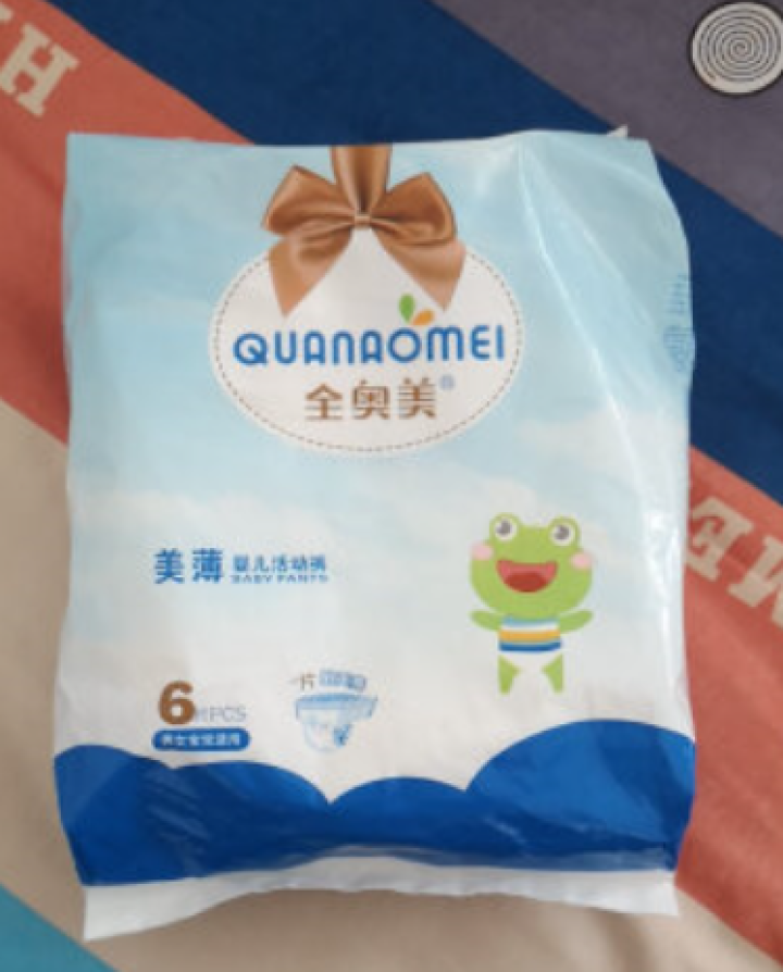 全奥美（Quanaomei）美薄系列婴儿纸尿裤尿不湿拉拉裤活动裤L码 L码体验装/6片怎么样，好用吗，口碑，心得，评价，试用报告,第2张