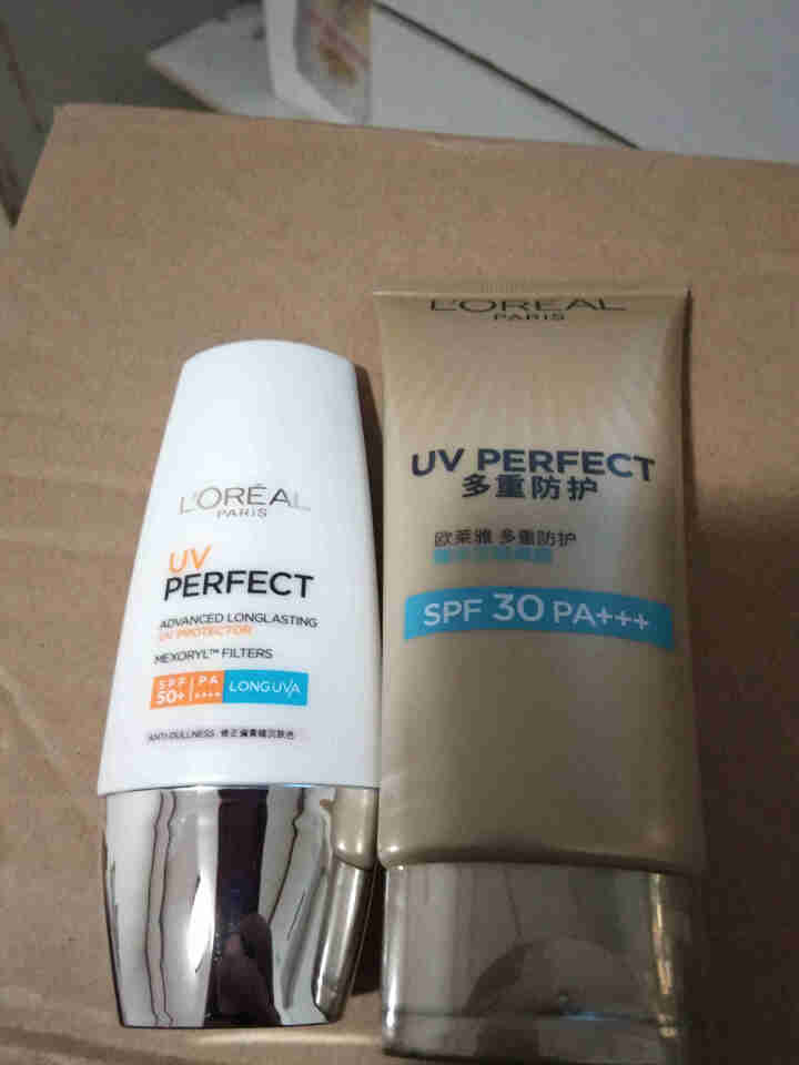 巴黎欧莱雅LOREAL防晒霜女多重防护隔离露spf50+PA++++套装男女全身脸部保湿防晒乳怎么样，好用吗，口碑，心得，评价，试用报告,第4张