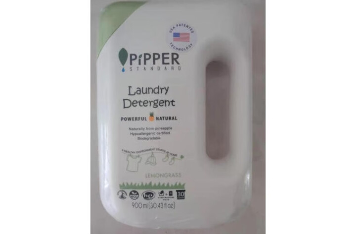 PIPPER 洗衣液柠檬香型 900ml 婴儿洗衣液 植物酵素 柠檬草香型怎么样，好用吗，口碑，心得，评价，试用报告,第2张