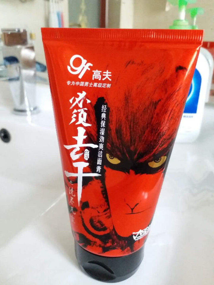 高夫经典保湿劲爽洁面膏120g（洗面奶男 补水保湿 护肤化妆品）怎么样，好用吗，口碑，心得，评价，试用报告,第2张