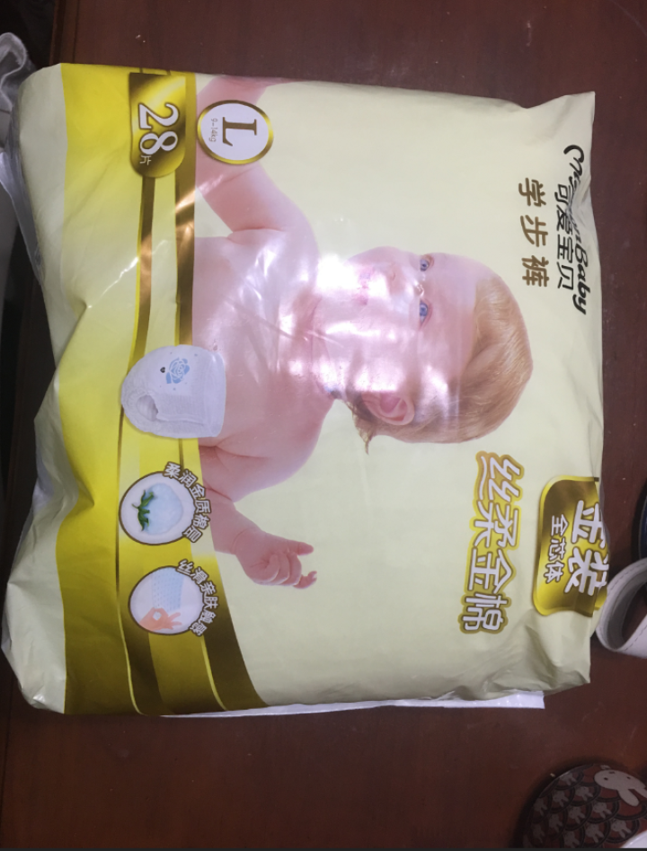 可爱宝贝（MIGNON BABY）丝柔金棉拉拉裤 男女宝宝通用婴儿尿不湿 超薄透气成长裤 拉拉裤L28片怎么样，好用吗，口碑，心得，评价，试用报告,第2张