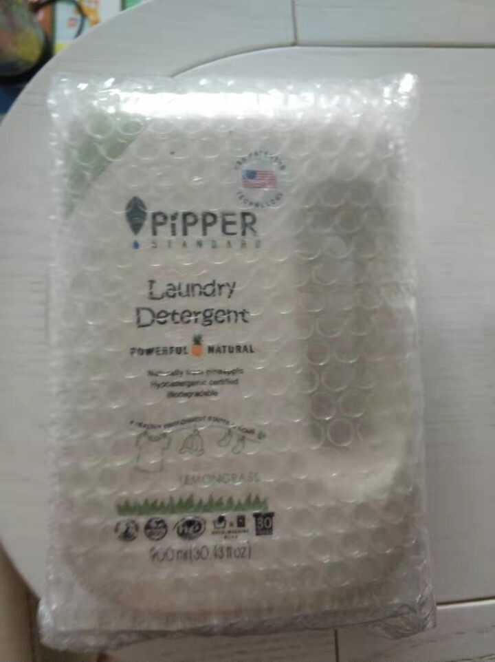 PIPPER 洗衣液柠檬香型 900ml 婴儿洗衣液 植物酵素 柠檬草香型怎么样，好用吗，口碑，心得，评价，试用报告,第2张