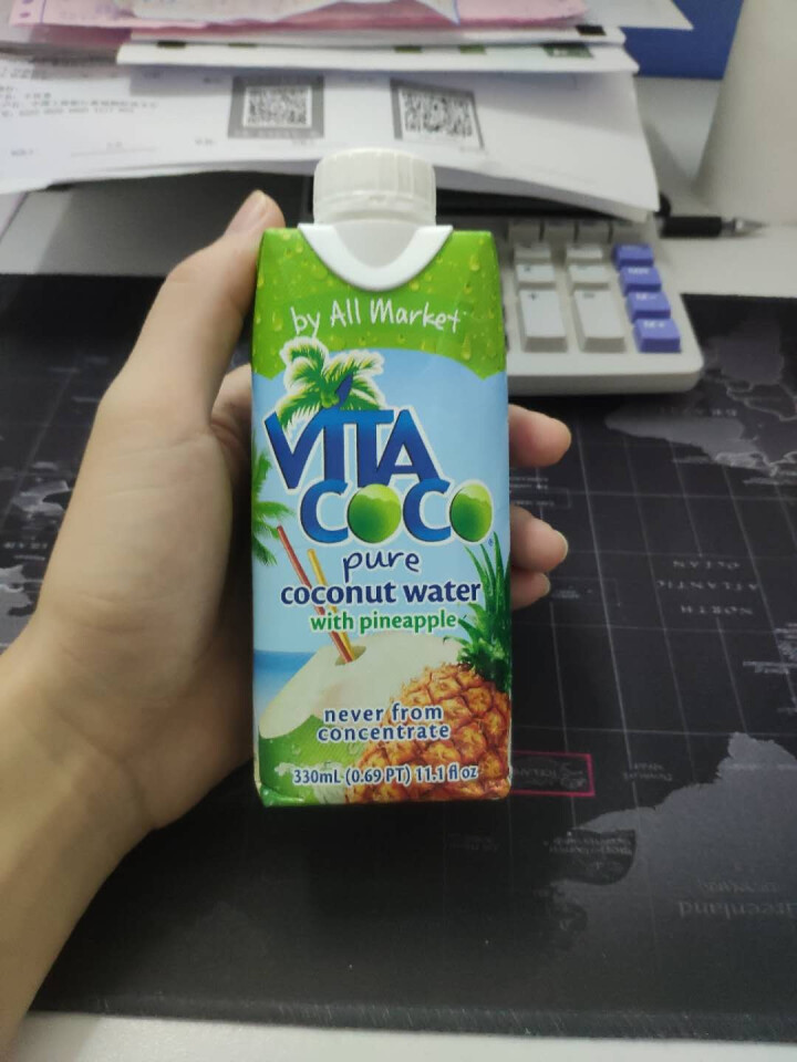 Vita Coco唯他可可椰子水饮料进口nfc青椰果汁330ml 菠萝味怎么样，好用吗，口碑，心得，评价，试用报告,第2张