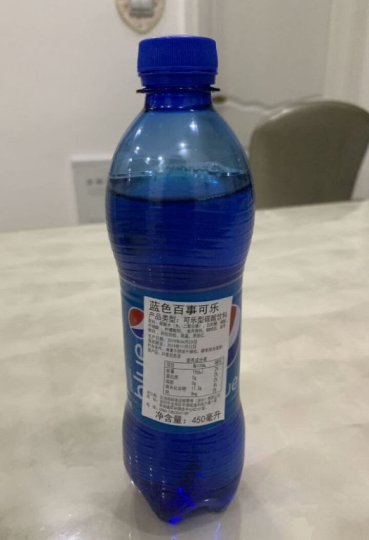 巴厘岛网红百事蓝色可乐blue梅子味进口碳酸饮料瓶装 休闲饮料 450ml*1怎么样，好用吗，口碑，心得，评价，试用报告,第3张