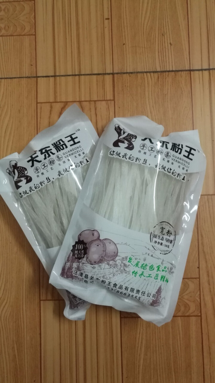 关东粉王 马铃薯手工宽粉 108g/袋*2  东北特产怎么样，好用吗，口碑，心得，评价，试用报告,第2张