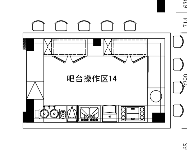 工程解决方案 商用厨房CAD平面设计 酒店食堂餐厅后厨中餐厅火锅西餐店布局设计 商厨改造方案 订金 CAD平面图怎么样，好用吗，口碑，心得，评价，试用报告,第3张