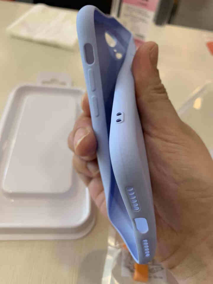 阿芒迪娜 苹果x/xr/xs max手机壳液态硅胶iPhone8/7plus全包防摔软壳保护套新款 【冰海蓝升级款】送膜 iPhone7plus/8plus通用,第3张