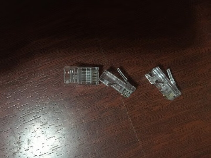 安普唐（AMPTAAN）超五类水晶头 RJ45屏蔽Cat5e电脑网线8P8C网络宽带连接头纯铜镀金 超五类非屏蔽 15U镀金 30个/袋怎么样，好用吗，口碑，心,第4张