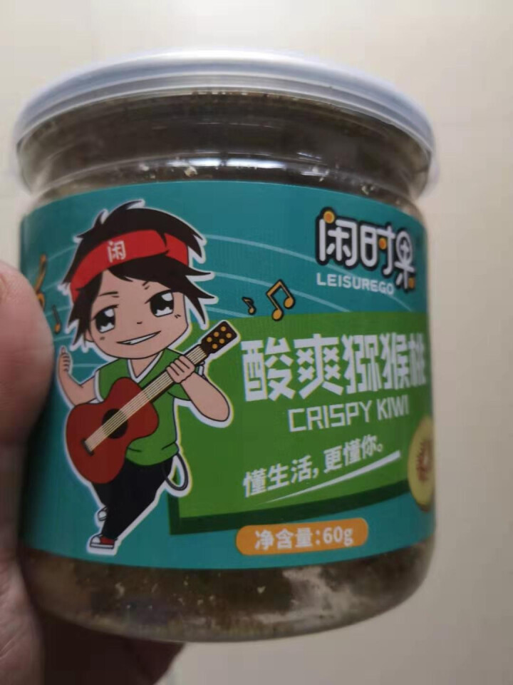 闲时果 酸爽猕猴桃果干60g蔬脆休闲零食果干下午茶怎么样，好用吗，口碑，心得，评价，试用报告,第3张