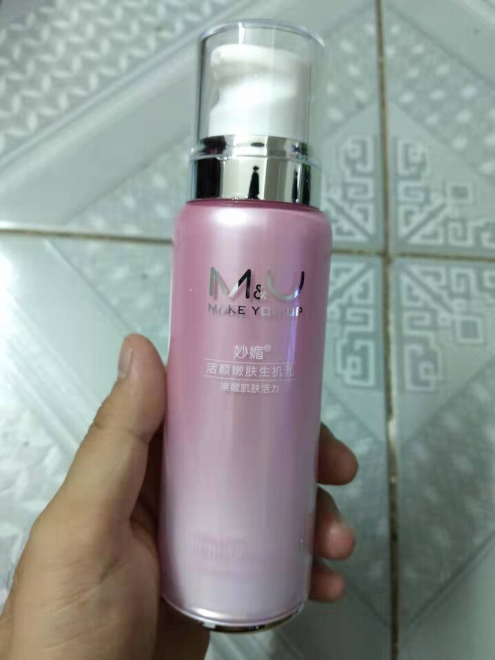 M&U（妙媚）活颜嫩肤生机乳透皙白莹亮乳100ml（莹润修护 补水保湿 水感嫩肤 乳液）化妆品护肤品 生机乳怎么样，好用吗，口碑，心得，评价，试用报告,第2张