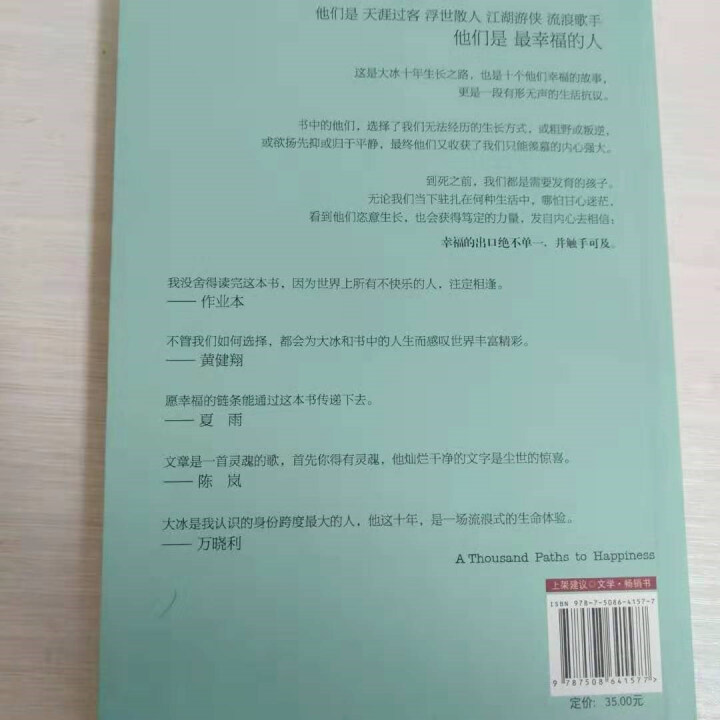 大冰著  他们*幸福中国当代散文随笔个人成长自传青春文学成人大冰的书小说励志小说 图书怎么样，好用吗，口碑，心得，评价，试用报告,第4张