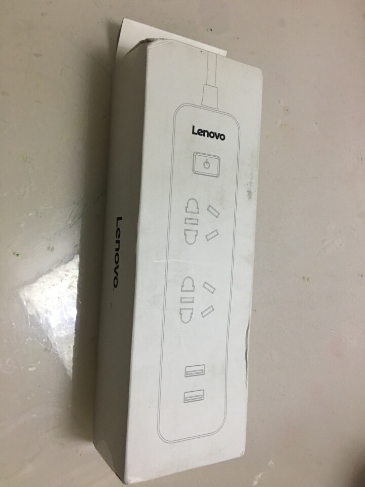 联想（Lenovo）插线板 新国标双USB 双5孔家用插排插座 白色怎么样，好用吗，口碑，心得，评价，试用报告,第2张