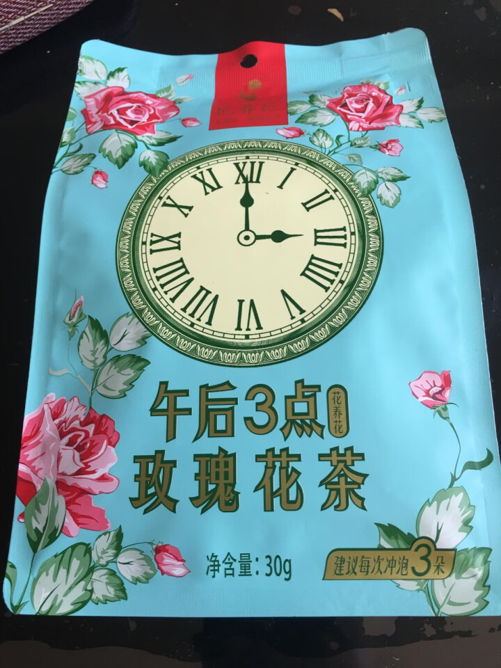 花养花 玫瑰花茶特级玫瑰花茶大朵花冠茶花草茶平阴烘干无硫纸袋装30g 30g怎么样，好用吗，口碑，心得，评价，试用报告,第4张