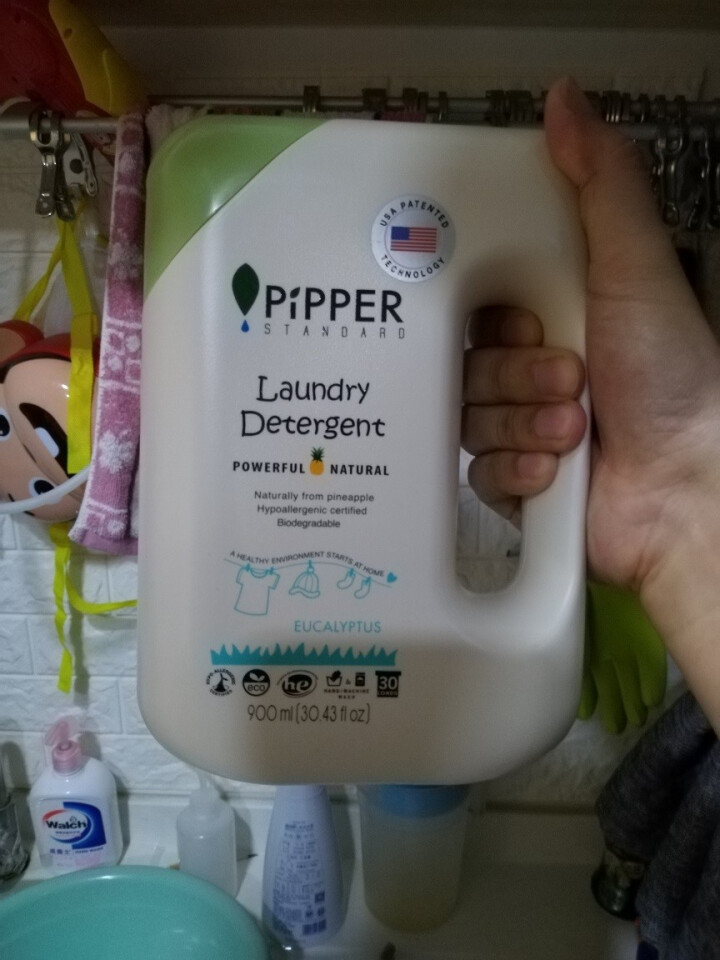 PIPPER 洗衣液尤加利香 900ml 婴儿洗衣液 植物酵素 尤加利香型怎么样，好用吗，口碑，心得，评价，试用报告,第3张