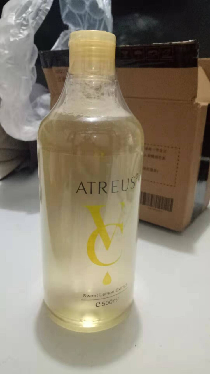 atreus卸妆水脸部眼唇卸妆液温和深层清洁VC卸妆水学生洁面水 AT卸妆水500ml怎么样，好用吗，口碑，心得，评价，试用报告,第4张