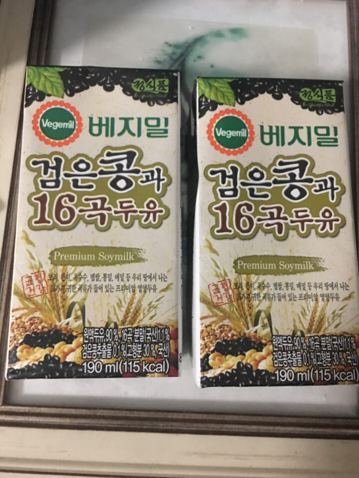 【韩国进口】倍吉美尔16谷物黑豆豆奶营养豆乳 190ml*2（体验装）怎么样，好用吗，口碑，心得，评价，试用报告,第2张