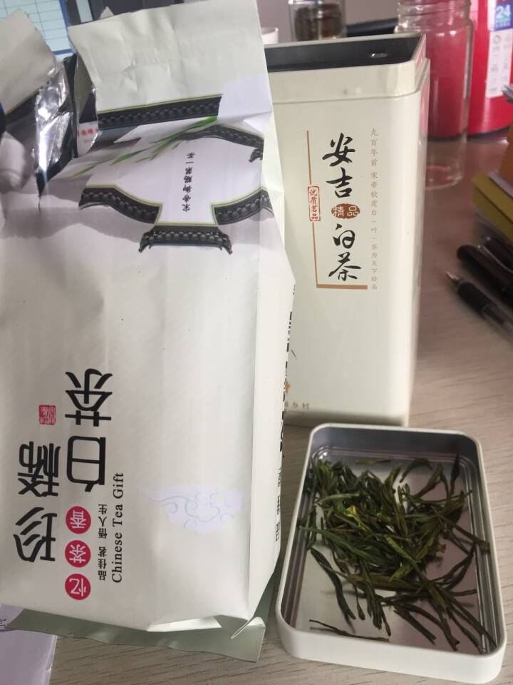 2019新茶安吉白茶明前绿茶茶叶珍稀黄金白茶100g礼盒装小罐怎么样，好用吗，口碑，心得，评价，试用报告,第2张