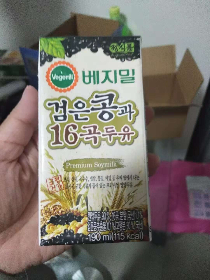 韩国进口 倍吉美尔16谷物黑豆豆奶营养豆乳 190ml*2（体验装）怎么样，好用吗，口碑，心得，评价，试用报告,第3张