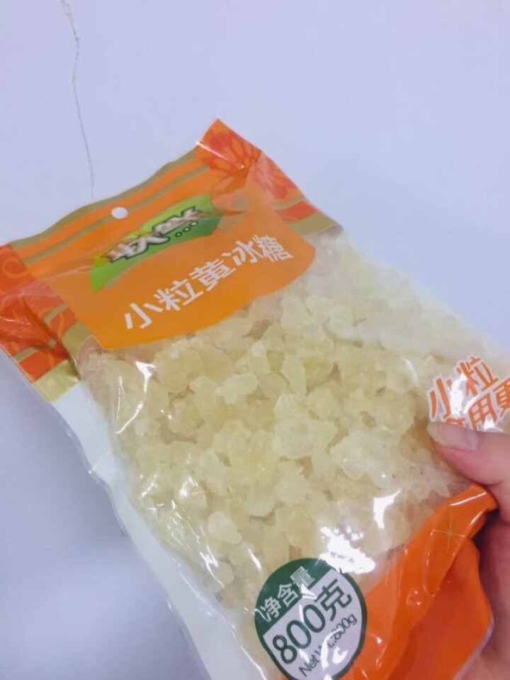 联鲜黄冰糖 小粒老冰糖正宗多晶冰糖烹饪调味品甘蔗熬制煲汤配料花茶糖水烘焙原料 黄冰糖 800g怎么样，好用吗，口碑，心得，评价，试用报告,第4张