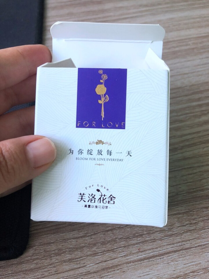 芙洛花舍 无硫0添加 平阴玫瑰花冠茶花草茶套装大朵一朵一杯（试用装一盒0.8g）紫曦礼盒包邮 玫瑰花冠茶0.8g体验装怎么样，好用吗，口碑，心得，评价，试用报告,第3张