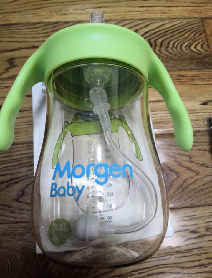 MorgenBaby婴儿学饮杯儿童水杯ppsu吸管杯宝宝水杯带重力球 地球领航员 320ml【带挂绳送吸嘴】怎么样，好用吗，口碑，心得，评价，试用报告,第3张