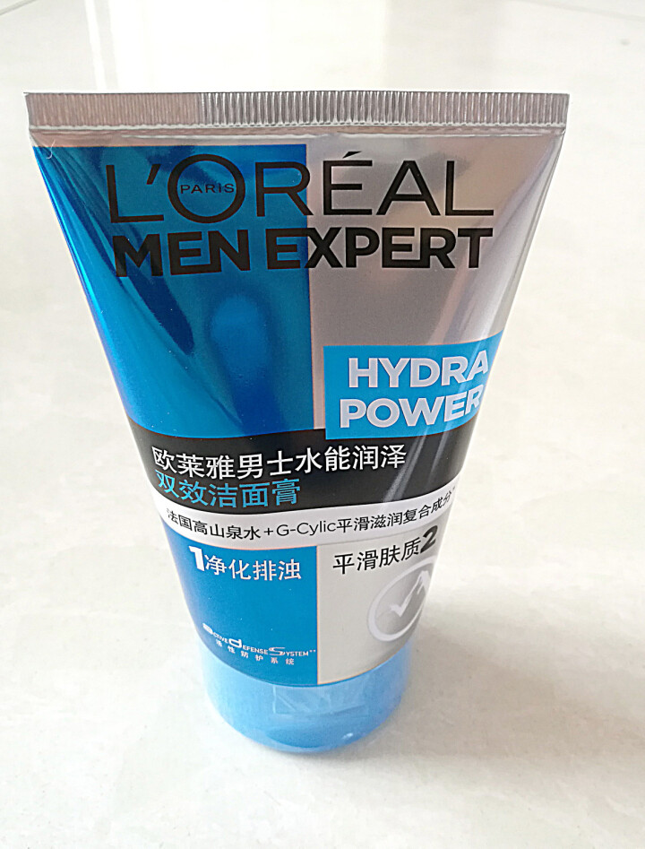 欧莱雅（LOREAL） 男士火山岩控油清痘洁面膏 洁面乳清洁毛孔去黑头洗面奶净彻毛孔抗痘去痘 男士护肤水能润泽双效洁面膏100nl怎么样，好用吗，口碑，心得，评,第3张