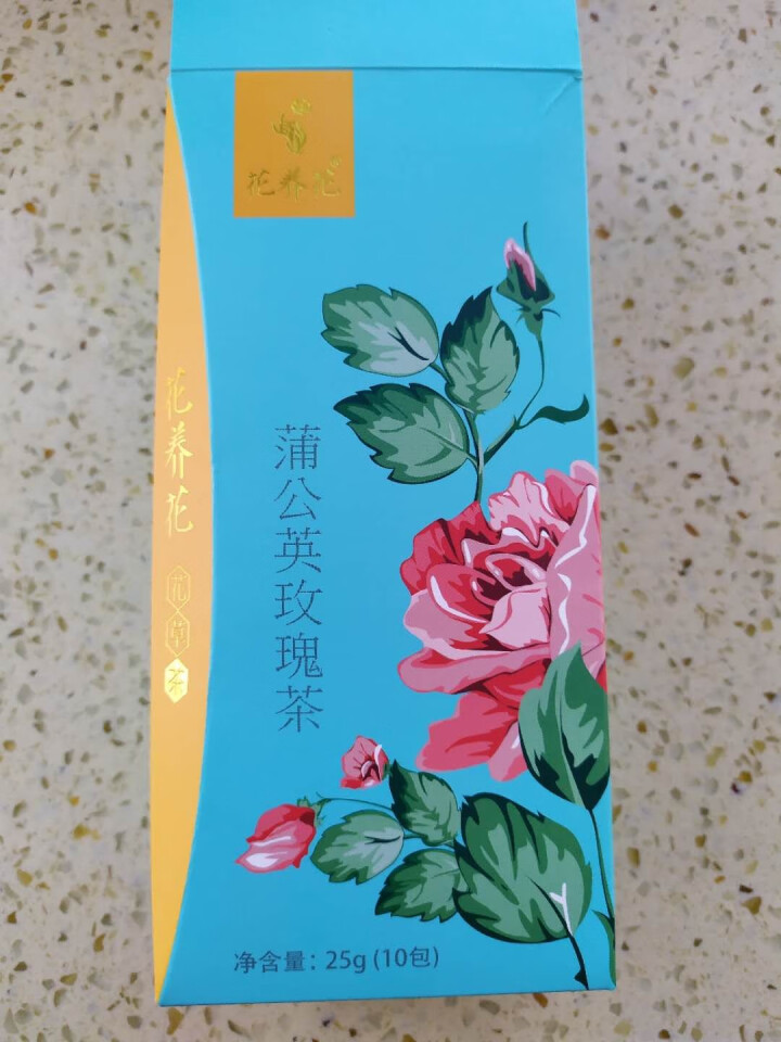 【买2送1再送玻璃杯】花养花野生蒲公英根茶玫瑰花茶组合装养生茶包纯去火特级花草茶天然 25g怎么样，好用吗，口碑，心得，评价，试用报告,第2张