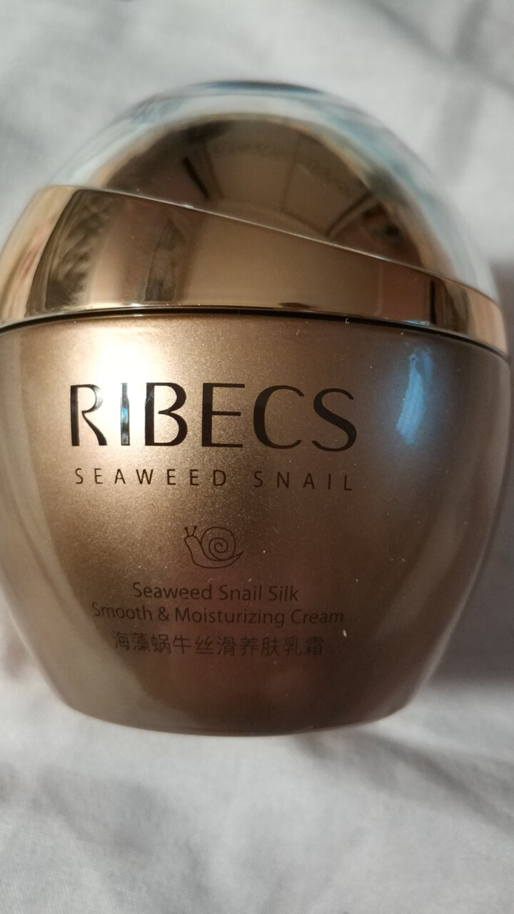 伊贝诗 （RIBECS）海藻蜗牛丝滑养肤乳霜50g 补水保湿收缩毛孔滋润肌肤面霜怎么样，好用吗，口碑，心得，评价，试用报告,第4张