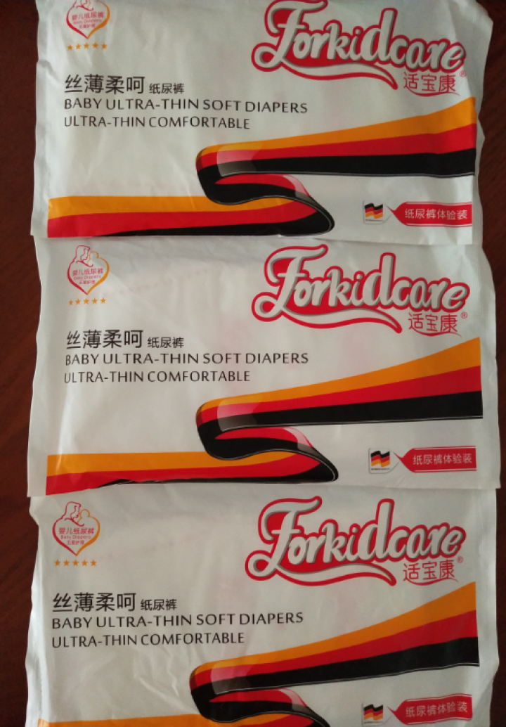 适宝康·Forkidcare 丝薄柔呵纸尿裤试用装M码*3片 适合6,第2张