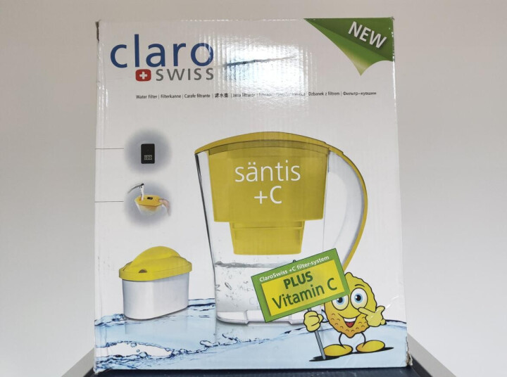 科睿仕ClaroSwiss家用滤水壶 维生素水2.4L黄色 1壶1芯 办公过滤净水器 自来水过滤壶怎么样，好用吗，口碑，心得，评价，试用报告,第2张