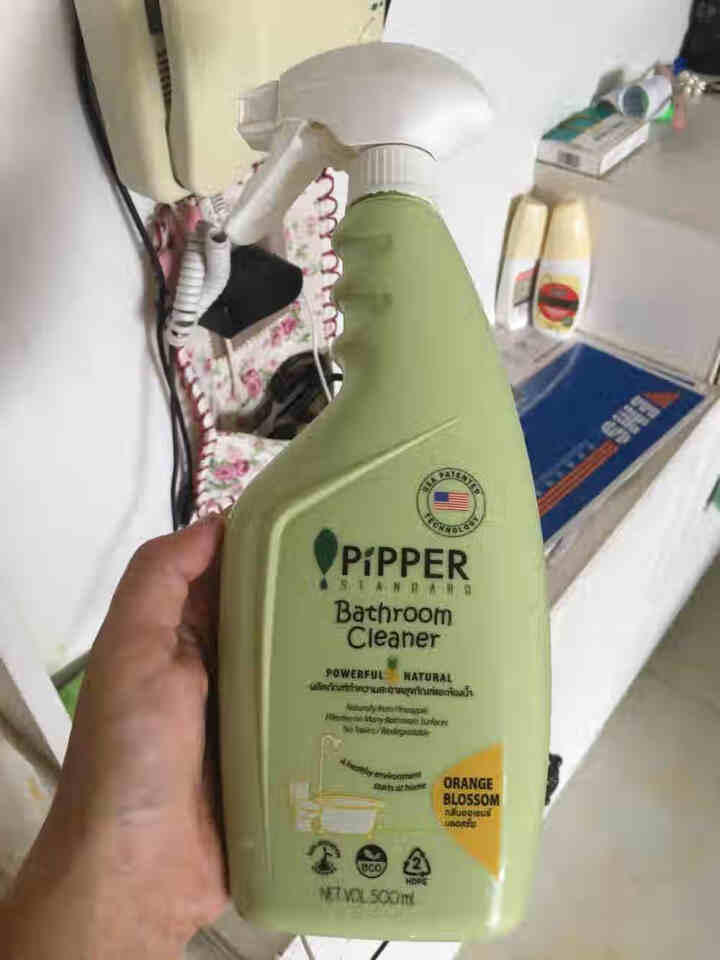 PIPPER 浴室清洁剂 有效的去除皂垢 浴室表面污垢 500ml 植物酵素怎么样，好用吗，口碑，心得，评价，试用报告,第4张