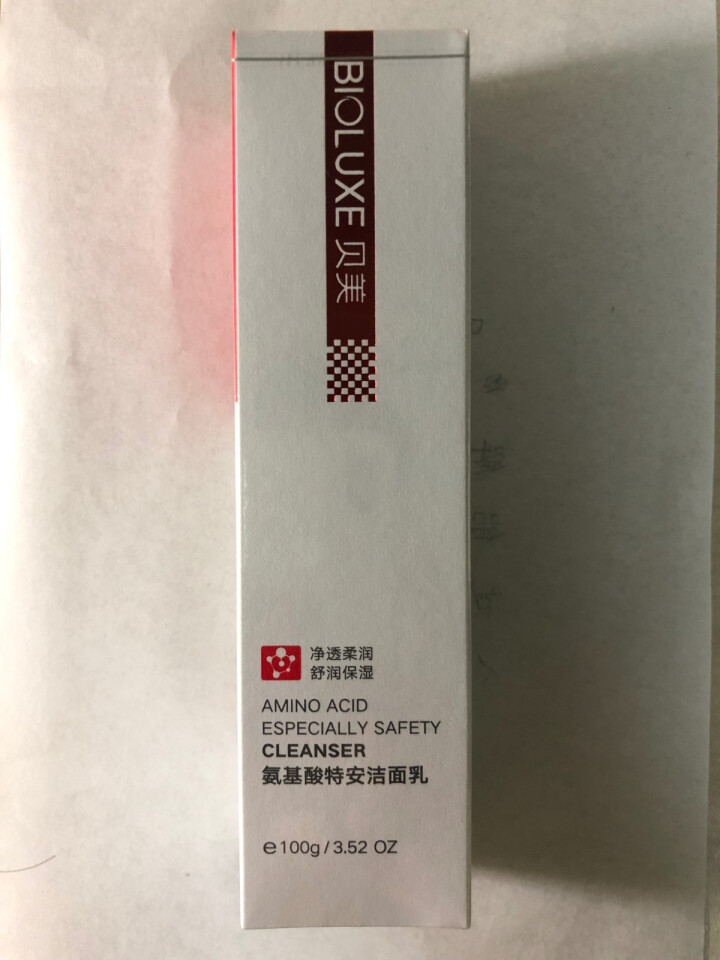 贝美(Bioluxe)氨基酸洗面奶洁面乳泡沫深层清洁敏感肌温和亲肤控油保湿 1支/100g怎么样，好用吗，口碑，心得，评价，试用报告,第3张