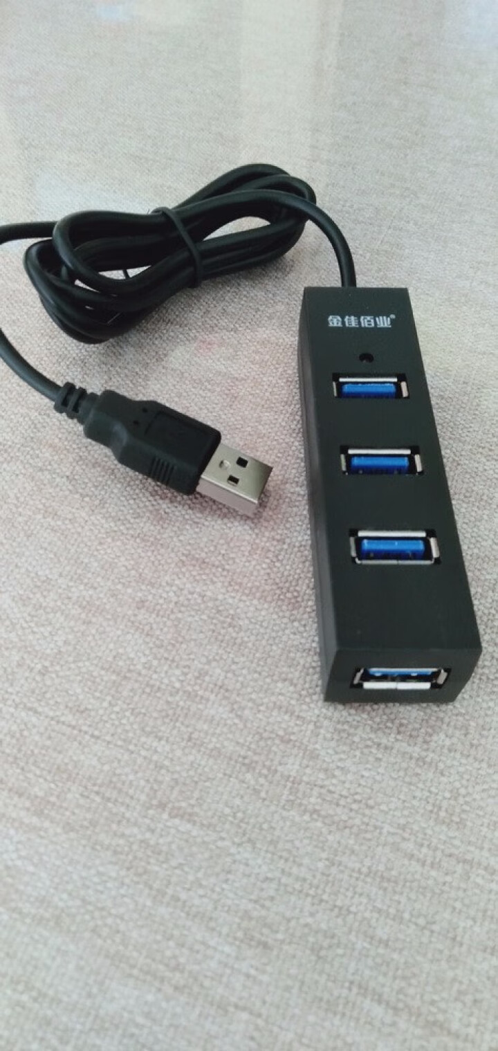 金佳佰业 USB 2.0分线器 4口HUB高速扩展集线器 笔记本台式电脑一拖四多接口转换器 1.2米 z308迷你标准版 黑色怎么样，好用吗，口碑，心得，评价，,第3张