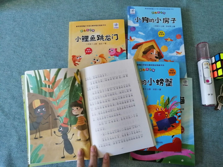 快乐读书吧二年级上册小学生课外阅读全5册注音版小鲤鱼跳龙门孤独的小螃蟹一只想飞的猫小狗的必读经典书籍怎么样，好用吗，口碑，心得，评价，试用报告,第4张