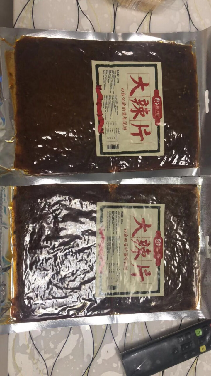 熊上树辣皮辣条老式大辣片230g 8090后怀旧手撕辣条网红小吃抖音辣皮辣条烤面筋 手撕辣片230g*2怎么样，好用吗，口碑，心得，评价，试用报告,第2张