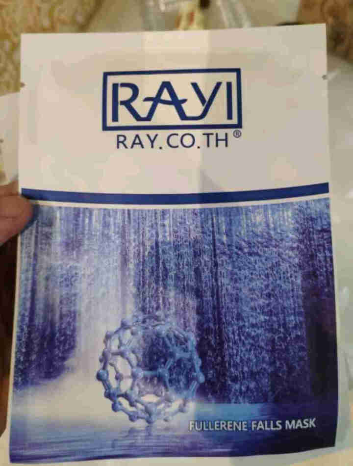 RAY.CO.TH 富勒烯瀑布补水面膜 拉丝（美白保湿控油修护收缩毛孔） 3片贴，无外包装怎么样，好用吗，口碑，心得，评价，试用报告,第3张