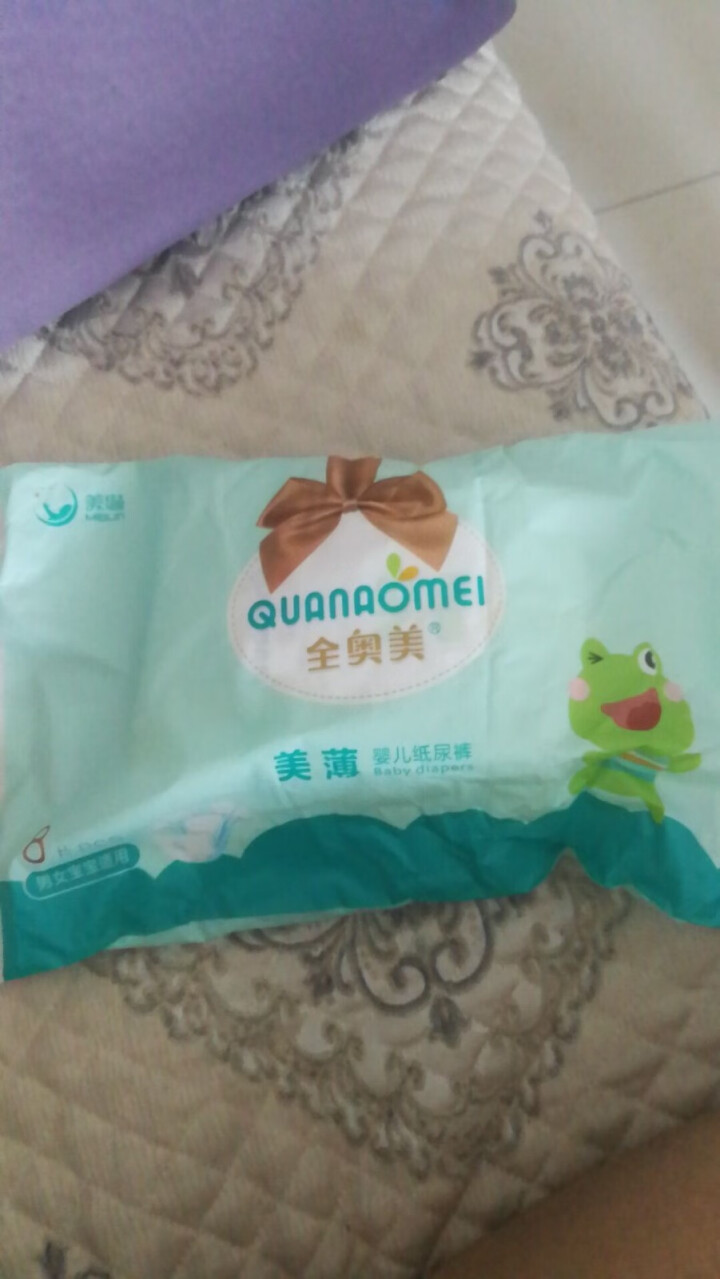 全奥美（Quanaomei）美薄系列婴儿纸尿裤尿不湿尿裤M码52片 NB码体验装/8片怎么样，好用吗，口碑，心得，评价，试用报告,第4张