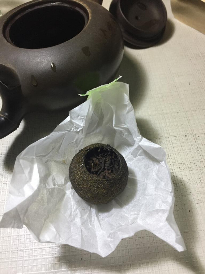 新会小青柑普洱茶熟茶特级 橘普茶 云南古树柑普茶 现在就告白节目指定合作品牌昊茶记 7颗礼盒装 新会小青柑（备注不要礼盒发10颗）怎么样，好用吗，口碑，心得，评,第5张