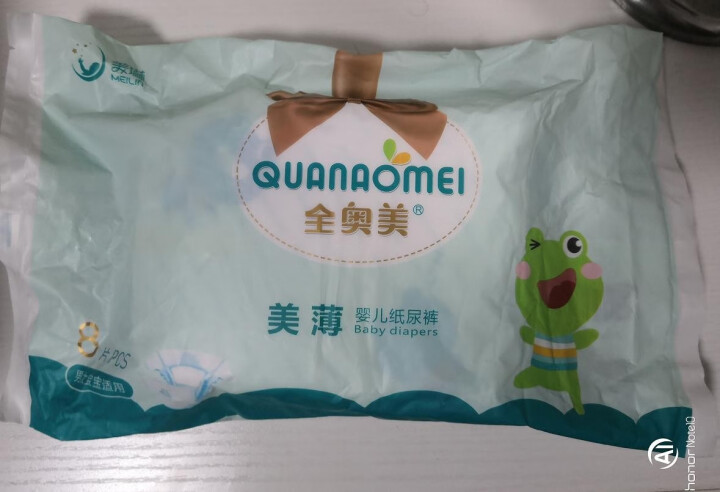 全奥美（Quanaomei）美薄系列婴儿纸尿裤尿不湿尿裤M码52片 NB码体验装/8片怎么样，好用吗，口碑，心得，评价，试用报告,第2张