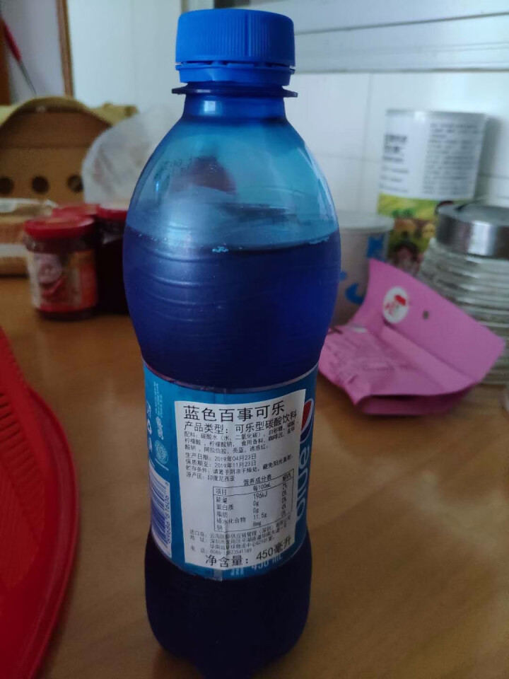 巴厘岛网红百事蓝色可乐blue梅子味进口碳酸饮料瓶装 休闲饮料 450ml*1怎么样，好用吗，口碑，心得，评价，试用报告,第3张