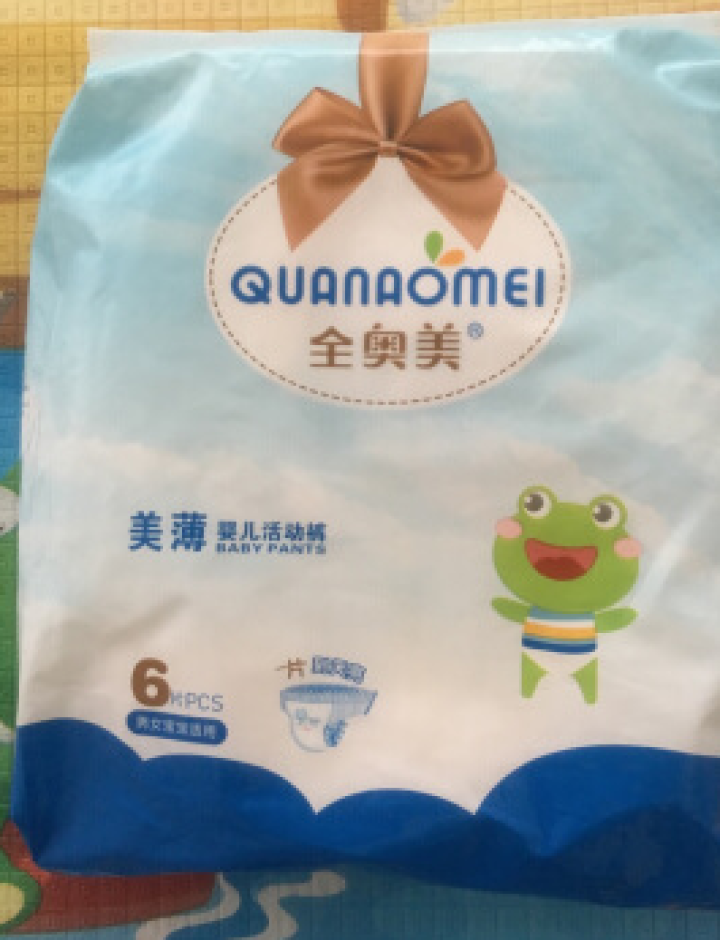 全奥美（Quanaomei）美薄系列婴儿纸尿裤尿不湿拉拉裤活动裤M/L/XL/XXL L码体验装/6片怎么样，好用吗，口碑，心得，评价，试用报告,第4张