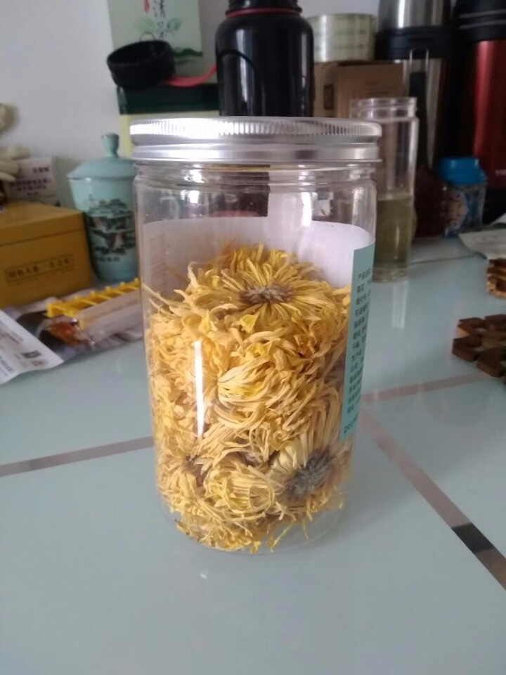 【买2送1再送水杯】花养花 金丝皇菊花茶去火菊花茶金丝黄菊茗品春夏清火去热可搭配枸杞一朵一杯 罐装20g怎么样，好用吗，口碑，心得，评价，试用报告,第5张